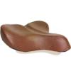 sixthreezero Bike Seat, Comfortable Bicycle Saddle Extra Large Wide Curved Wing Cushion Comfort for Men and Women, Brown view 1