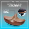 sixthreezero Bike Seat, Comfortable Bicycle Saddle Extra Large Wide Curved Wing Cushion Comfort for Men and Women, Brown view 3