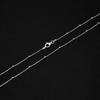 VN Jewelry Silver Necklace for Women 925 Silver Ball Beaded Chain Necklace Layered Stack Chain Choker Necklace 16" 18" 19" 20" 21" 22" 24" in (19 In) view 3
