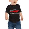 1956 Chevy Bel Air Red Antique Car Collector Cars 56 Belair Baby Jersey Short Sleeve Tee view 1