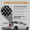 Aldera Graphics Distressed American USA US Flag Truck Tailgate Vinyl Decal Compatible with Most Pickup Trucks - Rear Graphic Car Decal Sticker (10" x 18", Black) view 3