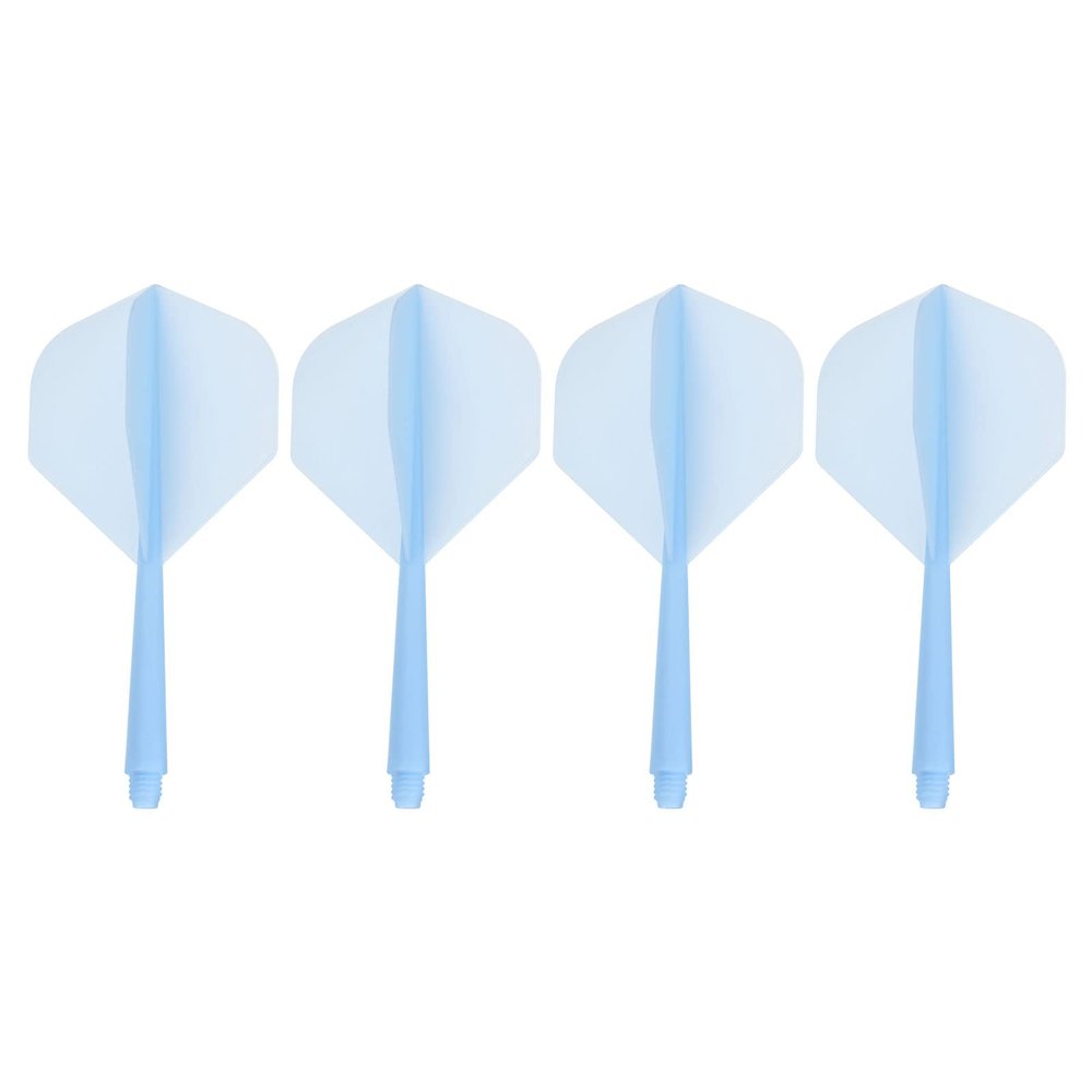 PATIKIL Integrated Dart Shaft & Flights, 4 Pack Lightweight Dart Flight Set, Blue