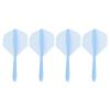 PATIKIL Integrated Dart Shaft & Flights, 4 Pack Lightweight Dart Flight Set, Blue view 1
