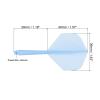 PATIKIL Integrated Dart Shaft & Flights, 4 Pack Lightweight Dart Flight Set, Blue view 2