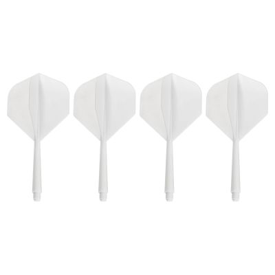 PATIKIL Integrated Dart Shaft & Flights, 4 Pack Lightweight Plastic Dart Flight Set, White