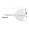 PATIKIL Integrated Dart Shaft & Flights, 4 Pack Lightweight Plastic Dart Flight Set, White view 2