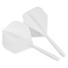 PATIKIL Integrated Dart Shaft & Flights, 4 Pack Lightweight Plastic Dart Flight Set, White view 4