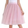 5 Layers 60cm Midi Tulle Skirt Princess Womens Adult Tutu Fashion Clothing Faldas Saia Femininas Jupe Summer Style (Color : Dusty pink, Size : One Size) view 1