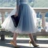 5 Layers 60cm Princess Midi Tulle Skirt Pleated Dance Tutu Skirts Womens Lolita Petticoat Party Puffy Skirts (Color : Black pink, Size : One Size) view 2