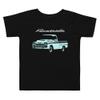 1958 Chevy Apache Fleetside Antique Pickup Truck Custom Toddler Short Sleeve Tee Black view 1