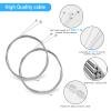 4PCS Bike Brake Cable Gear Shifter Cable Wire Set, Universal Standard Bicycle Brake Cable, Professional Bicycle brake line for Mountain and MTB Bike with Free Cable Cap End Crimps Accessories 2M view 2