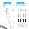 4PCS Bike Brake Cable Gear Shifter Cable Wire Set, Universal Standard Bicycle Brake Cable, Professional Bicycle brake line for Mountain and MTB Bike with Free Cable Cap End Crimps Accessories 2M view 4
