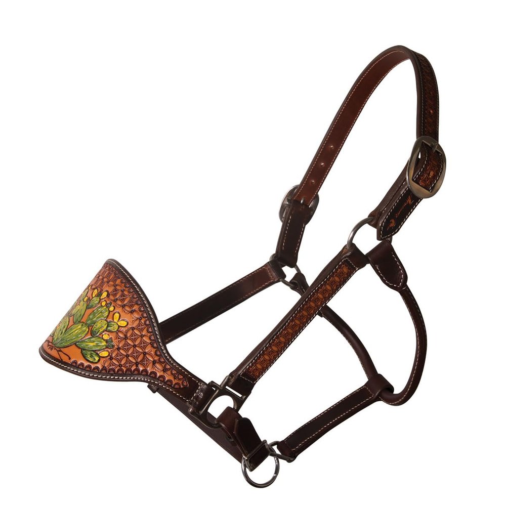 Professional's Choice Cactus Leather Bronc Halter