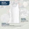 Mens Padded Football Shirt with Pads Chest Rib Protector Heart Guard Sternum Protection- Mens Padded Compression Shirt Football Rib Protectors for Baseball Basketball Paintball Rugby - White-S view 2