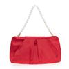 CHARMING TAILOR Evening Bag Women Wedding Party Handbag Small Dressy Formal Purse Pleated Satin Clutch (Red) view 2