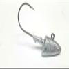 25 Unpainted New Shad Jig Head Striped Bass Fluke B/N Lure Ultra Point Hook 3oz view 1
