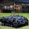CHEVVY Large Camo Netting Black Camouflage Net 2x3m 2x4m 3x3m 3x4m 3x6m 4x5m 4x6m 5x6m 5x8m 0x10m Blinds for Hunting, Sunshade, Decoration, Fence, Party (Size : 5x6m/16.4x19.7ft) view 4