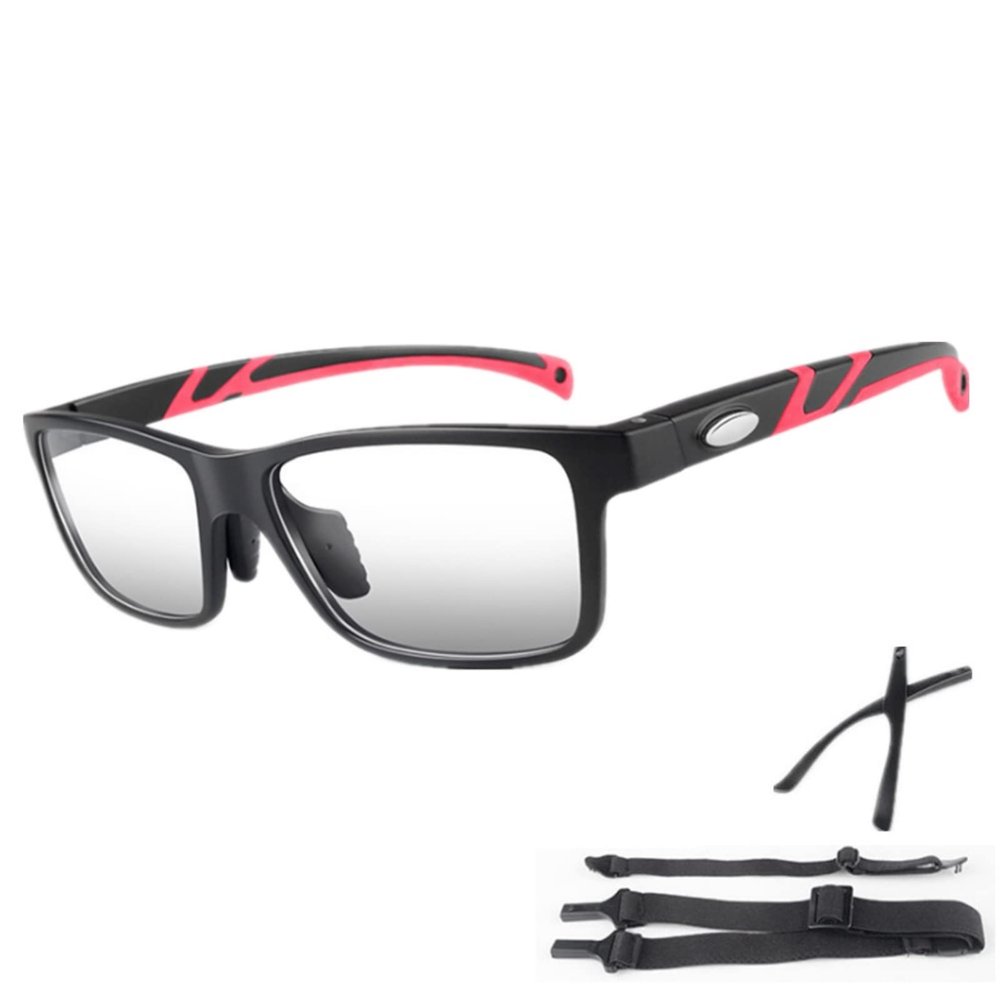 WIRUN Basketball Sports Goggles, Anti-Fog Safety Protective Glasses for Adult Men Youth Dribbling Soccer Hockey Rugby Eyewear (BlackRed)