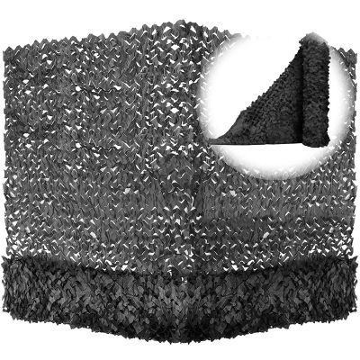 YFZNWHX DIY Black Camouflage Net Outdoor Privacy Screen Military Durable Camo Netting Sunshade Hunting Shooting Night Hidden Net 3X4m 3X5m 4X5m 5X8m 5X10m Privacy Net (Size : 3x5m/9.8x16.4ft)