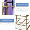 Scpantkend Yoga Mat Storage Rack Large Capacity Foam Roller Standing Holder, Double Layer Floor Yoga Mat Rack Stand with Accessaries, for Gym, Indoor Activities view 4