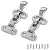 ODYSUNRAL Marine Grade Boat Door Hatch Anti-Rattle Latches, Hold Down Clamp Latches, Solid Construction, Lockable, 316 Stainless Steel with Screws(2 PCS) view 1