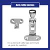 ODYSUNRAL Marine Grade Boat Door Hatch Anti-Rattle Latches, Hold Down Clamp Latches, Solid Construction, Lockable, 316 Stainless Steel with Screws(2 PCS) view 4