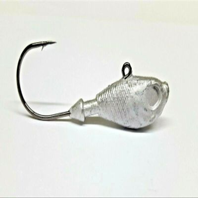 25 Unpainted Ultra Minnow Jig Head Striper Redfish Fluke Lure Ultra Point Hook 8oz