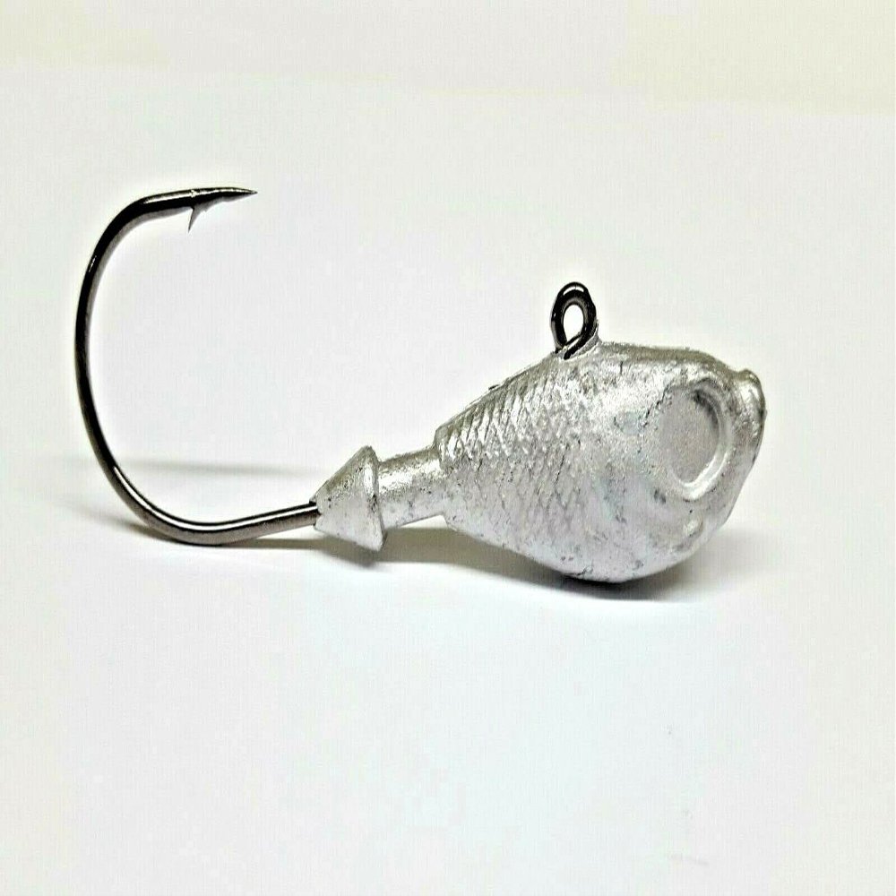 25 Unpainted Ultra Minnow Jig Head Striper Redfish Fluke Lure Ultra Point Hook 8oz