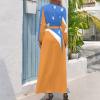 Skirts for Womens Summer Fall Dress Top Tierra Del Fuego Province-Argentina Flag Casual V Neck Long Dress for Fashion Womens Dress XS view 2