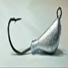 10 Unpainted Banana Jig Head Blackfish Striper Swimbait Lure Ultra Point Hook 1oz view 1
