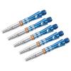 PATIKIL 35mm Aluminum Dart Shafts, Medium 2BA Thread Dart Stems Dart Accessories for Steel Tip - 5 Pack (Blue) view 1