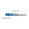 PATIKIL 35mm Aluminum Dart Shafts, Medium 2BA Thread Dart Stems Dart Accessories for Steel Tip - 5 Pack (Blue) view 2