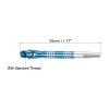 PATIKIL 45mm Dart Shafts, Medium 2BA Thread Aluminum Dart Stems Dart Accessories for Steel Tip - 3 Pack (Blue) view 2