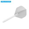 PATIKIL 48mm Dart Shafts, Medium 2BA Thread Plastic Dart Stems Dart Accessories for Steel Tip - 15 Pack (White) view 4