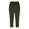 XUNRYAN Womens Capri Yoga Pants with Pockets Essential High Waisted Legging for Workout Active Gym Biker Athletic Pants Army Green view 4