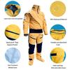 Dry Suits for Men in Cold Water Water Rescue Suit with Detachable Hood for Whitewater Canyoneering Kayaking Exploring (Yellow, X-Large) view 3