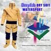 Dry Suits for Men in Cold Water Water Rescue Suit with Detachable Hood for Whitewater Canyoneering Kayaking Exploring (Yellow, X-Large) view 4