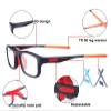 WIRUN Sports Glasses, Basketball Football Soccer Racketball Goggles for Men Women Youth, Anti-Fog Safety Protective Eyewear (BlackGreen) view 2