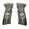 Grips America Custom Sig P320 AXG Metal Grip P320 AXG Grips Skull Sig P320 Black Nickel view 1
