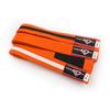KO Sports Youth Brazilian Jiu Jitsu Belt, BJJ Gi Belt for Kids with Ranking Bar, 100% Cotton Durable Weave, All Ranks Available for Ages 4-15 for Training and Competition (Orange & Black, M1) view 2