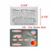 DEGASKEN Granddaughter 21st Birthday Card - Happy 21st Birthday Card for Granddaughter - Birthday Gifts for 21 Year Old Granddaughters - Beautiful Metal Engraved Wallet Cards view 2