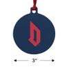 GRAPHICS & MORE Duquesne University Primary Logo Aluminum Holiday Christmas Tree Ornament - 3.0" (7.6 cm) x 3.37" (8.6 cm) view 3