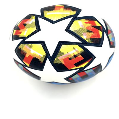 Prime Quality - Champions League Soccer Ball Size 5 Thermally Bonded Match Ball with Seamless Stiching - Long Lasting Professional High Grade PU Leather- Pelota de Futbol- USA (Multi-Color)