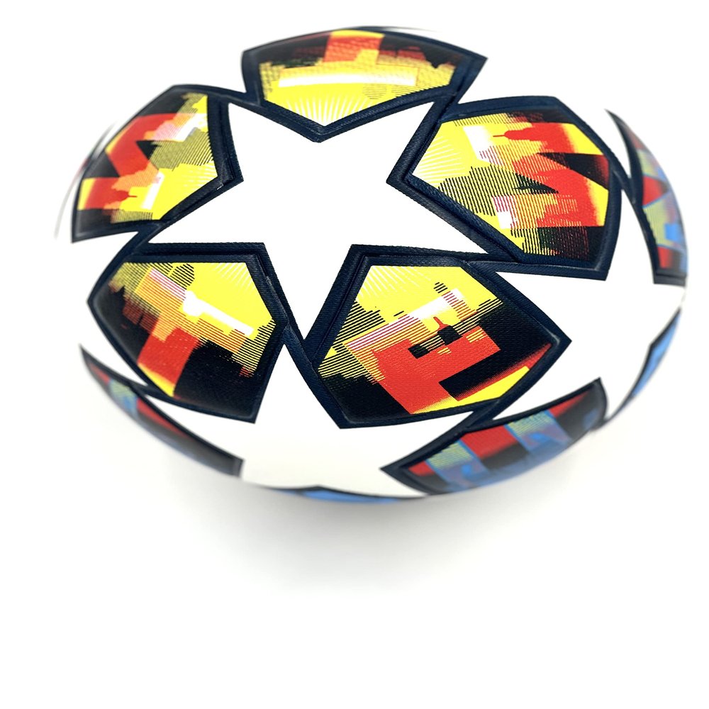 Prime Quality - Champions League Soccer Ball Size 5 Thermally Bonded Match Ball with Seamless Stiching - Long Lasting Professional High Grade PU Leather- Pelota de Futbol- USA (Multi-Color)