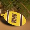GRAPHICS & MORE Western Michigan University WMU Stripes Aluminum Holiday Christmas Tree Ornament - 3.0" (7.6 cm) x 3.37" (8.6 cm) view 4