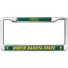 North Dakota State NDSU Bison Logo Full Size Standard License Plate Metal Frame view 1