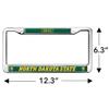 North Dakota State NDSU Bison Logo Full Size Standard License Plate Metal Frame view 4