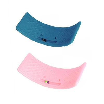 2Pcs Board Curvy Balancing Toy Rocker Board Open Ended Learning Toys Kids Balance Board for Stability, Children, Exercise,Yoga,Home, Blue Pink