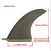 bohally 9 Inch Surf Fin Honeycomb Fiberglass SUP Board Fin for Surfboard Longboard Surfing Water Sport Accessories (9 inch fin1) view 2