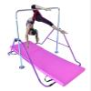 Gymnastics Training Kip Bar for Kids with 6'x2' Tumble Mat | Height Adjustable Horizontal Bar Indoor Home Gym | Folding Jungle Gym Monkey Bar Junior Gymnastic Training Bar Gymnastic Equipment (Purple) view 2